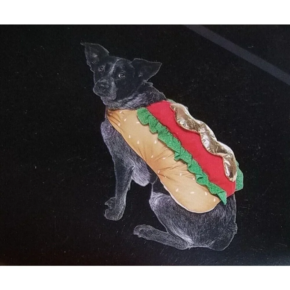 NEW Hot Dog Costume Pet Size Medium Dog (20-50 lbs) Halloween Vibrant Life 1 pc